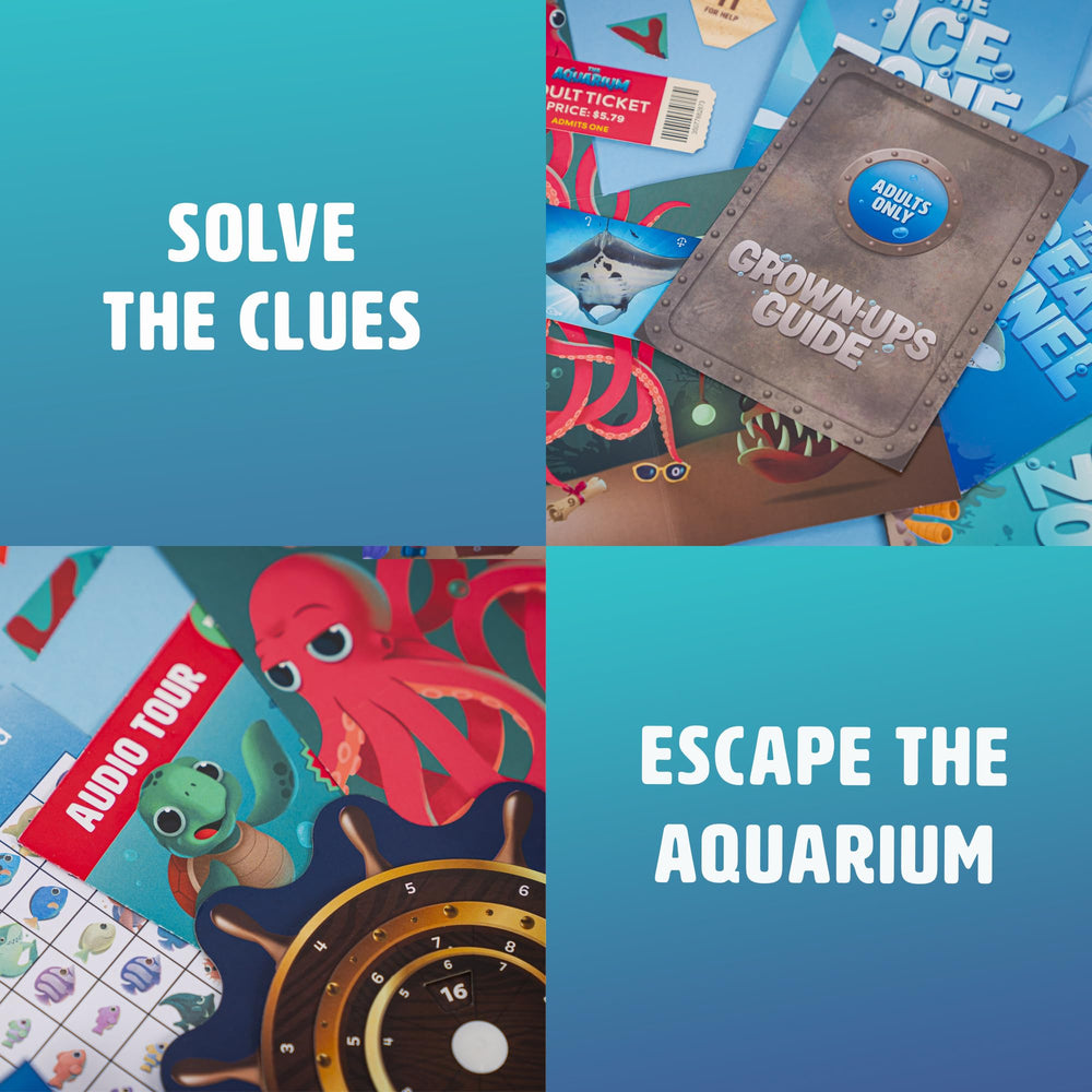 Professor Puzzle Escape from The Aquarium puzzles showcase 11 challenges—varied brain teasers for diverse learners