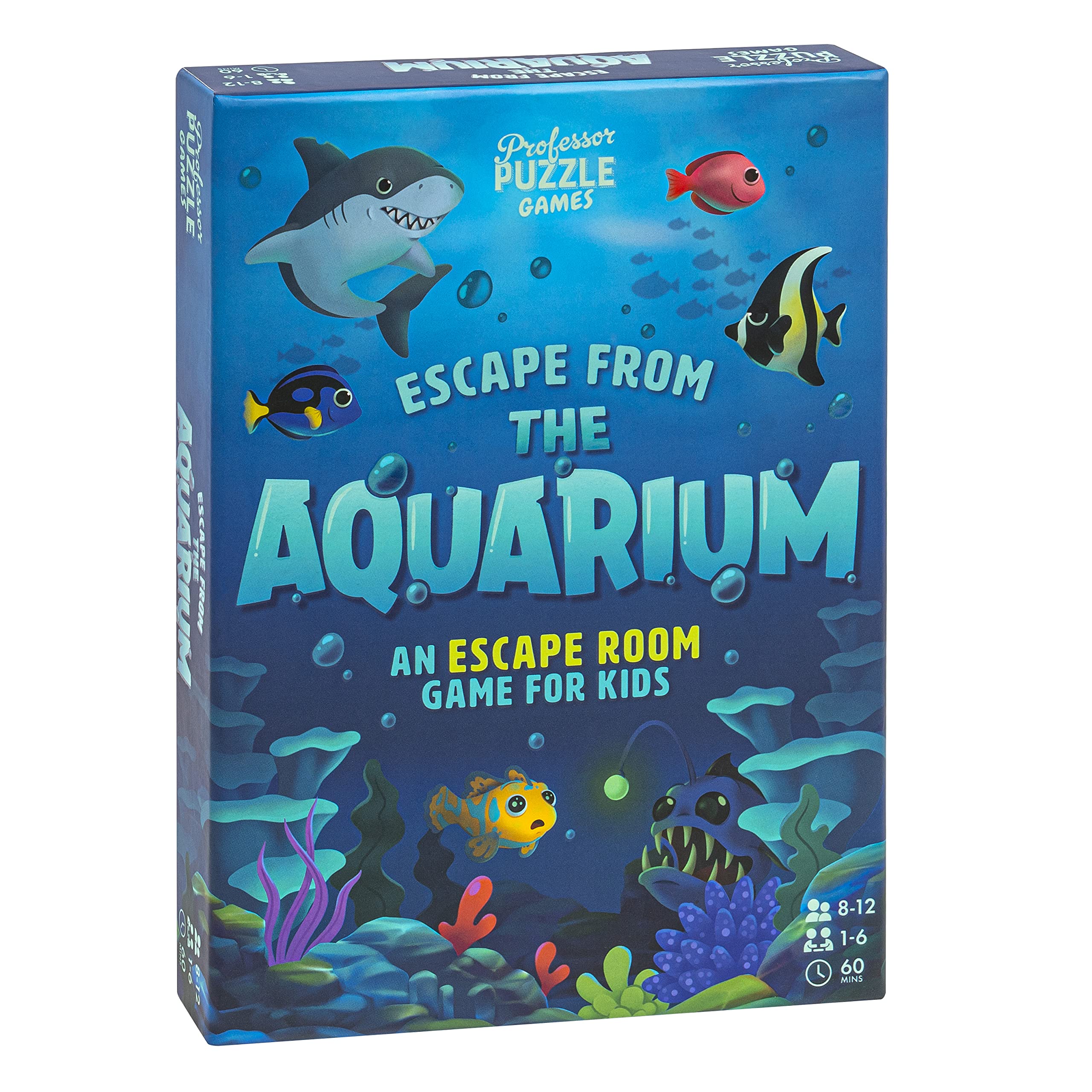 Professor Puzzle Escape from The Aquarium puzzle board—engaging challenges for kids during family game night