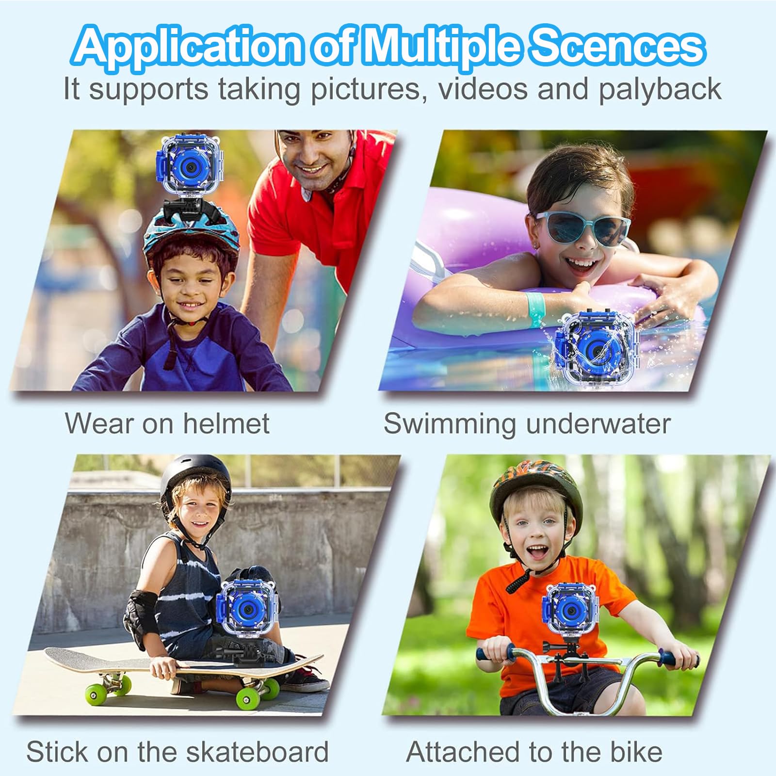 Prograce 1080p video mode captures clear action for school trips and outdoor fun