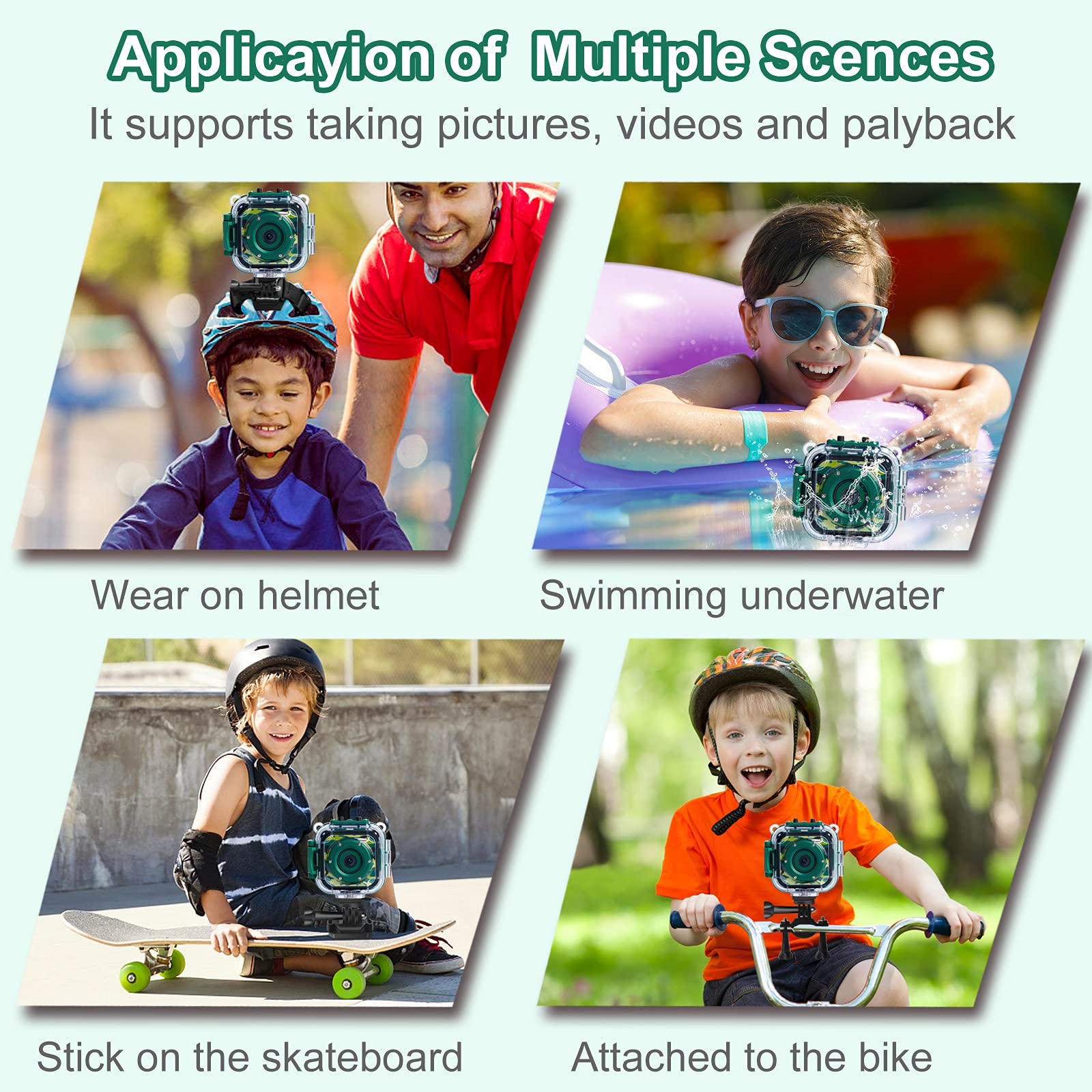 PROGRACE kids camera 1080p video for crisp outdoor memories