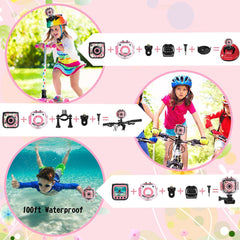 PROGRACE Kids Camera offers 40 frames and 7 filters for creativity.