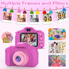 PROGRACE Kids Camera battery lasts for hours of play.