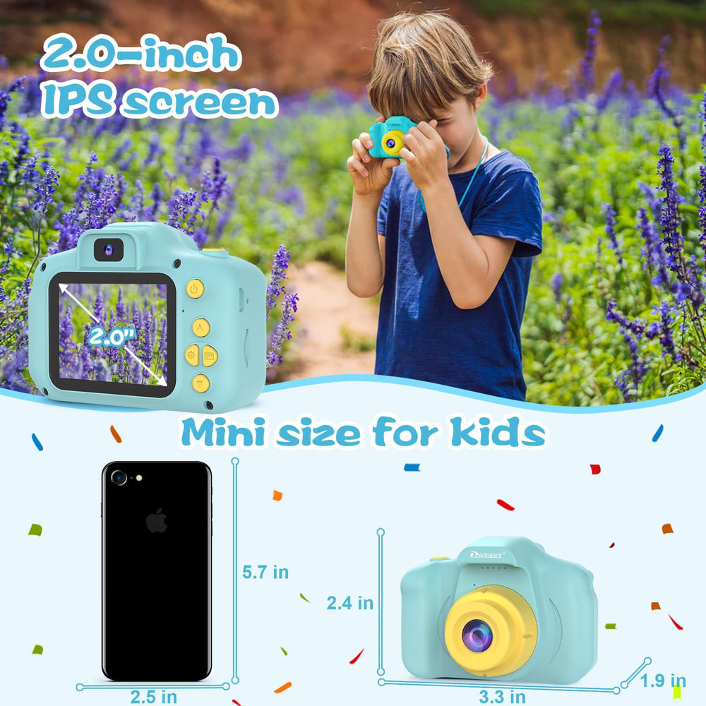 PROGRACE Kids Camera supports burst shooting for fast action moments.