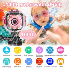 PROGRACE Kids Camera with shockproof durability for active play.