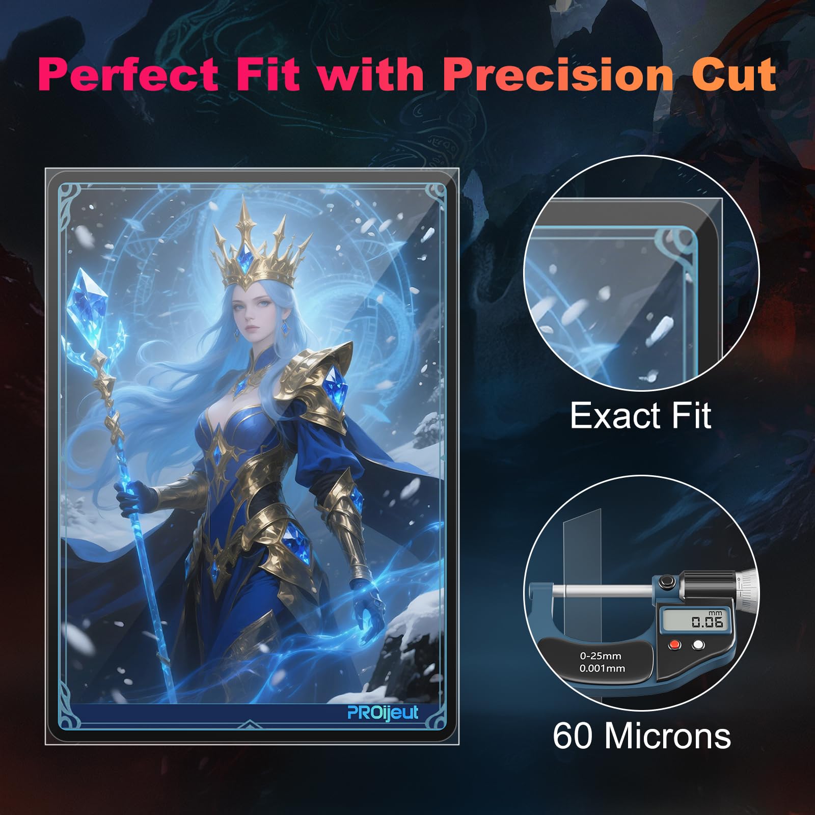 Proijeut 5000 clear sleeves demonstrate wide compatibility with MTG PKM and TCG cards
