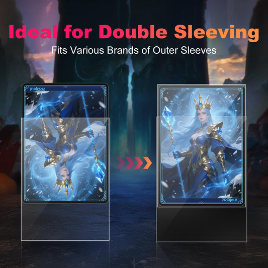 Proijeut 5000 sleeves enabling secure two-layer protection for gaming cards