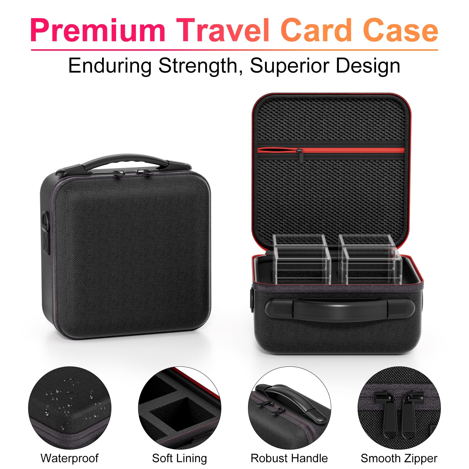 Proijeut crystal-clear acrylic box shows contents without opening.