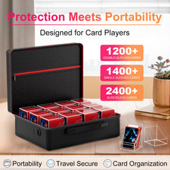 Proijeut dividers help organize different card types inside each box.