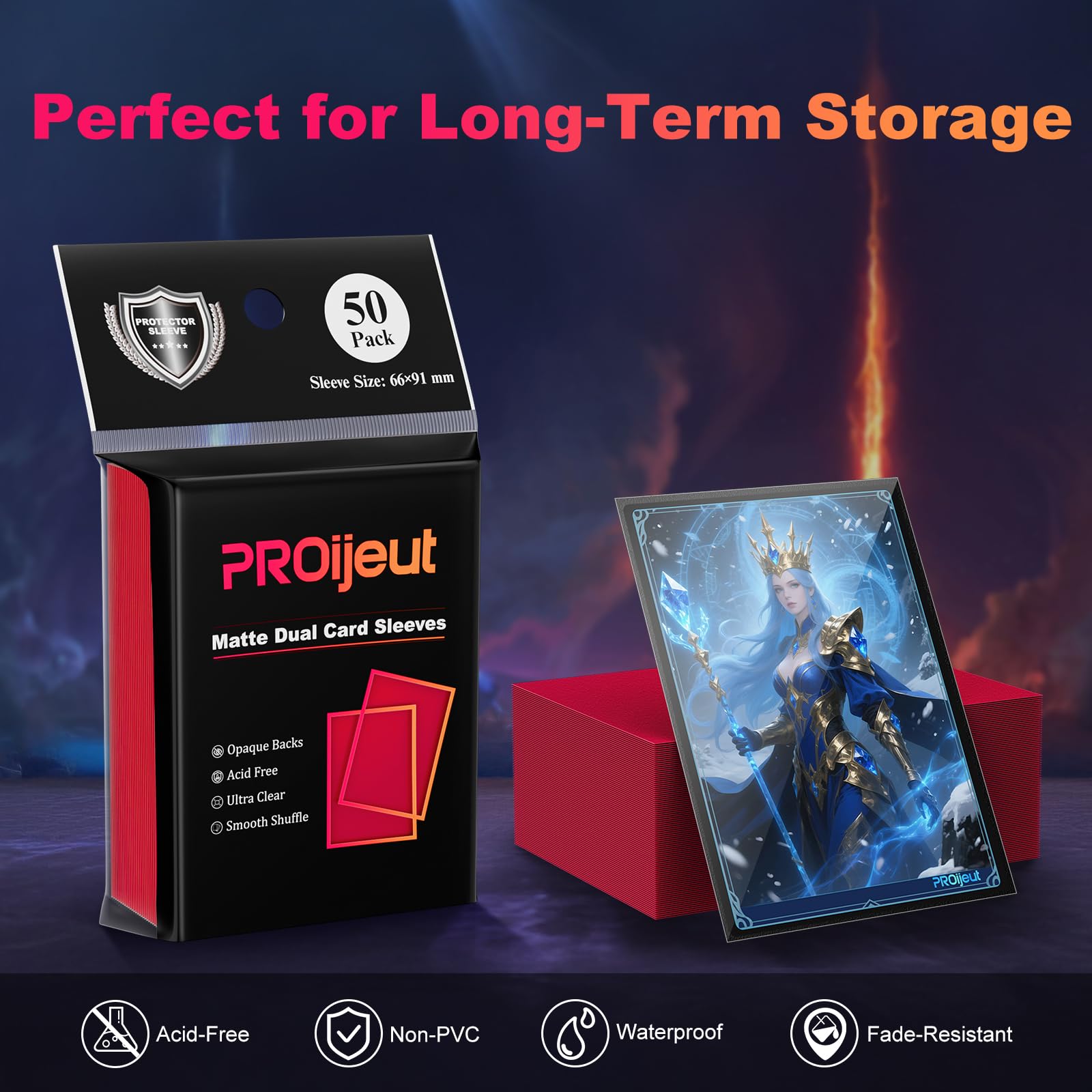 Proijeut dual matte finish reduces glare for easier visibility