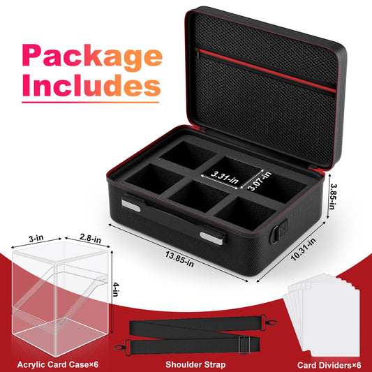 Proijeut portable carry case keeps all six boxes ready for travel and tournaments.