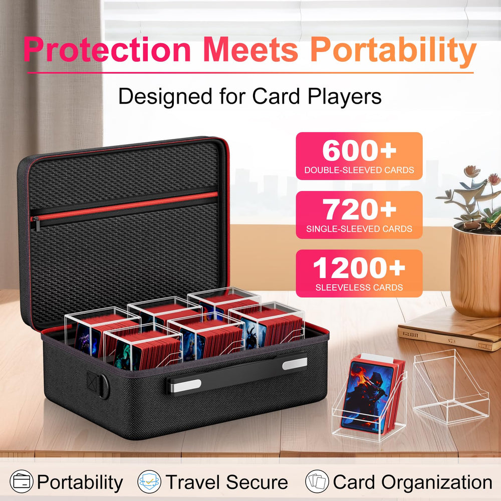 Proijeut six dividers help separate card types within each box.