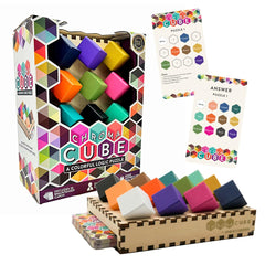 Project Genius Chroma Cube blocks in vibrant colors for a challenging brain-teaser.