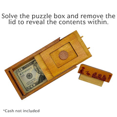 Project Genius Pharoahs Tomb box side engraving hints at ancient Egypt and tactile engagement.