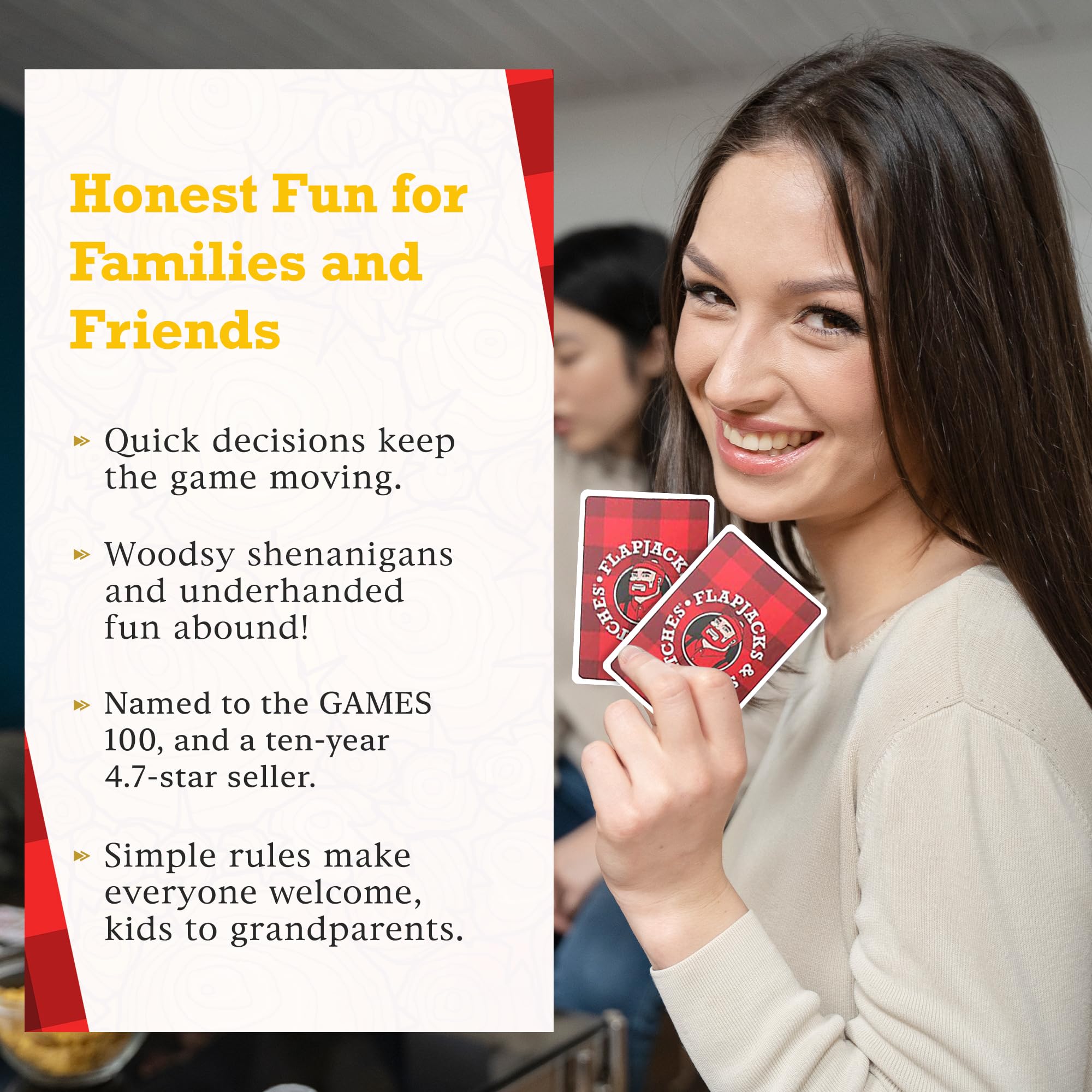 Family-friendly setup supports easy, social game nights at home or camping trips