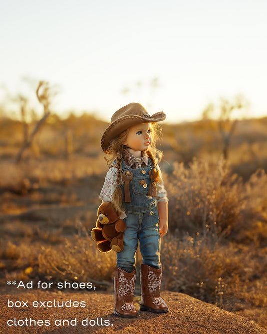Prollete 18-inch doll shoes compatibility with American Girl dolls for quick outfit coordination