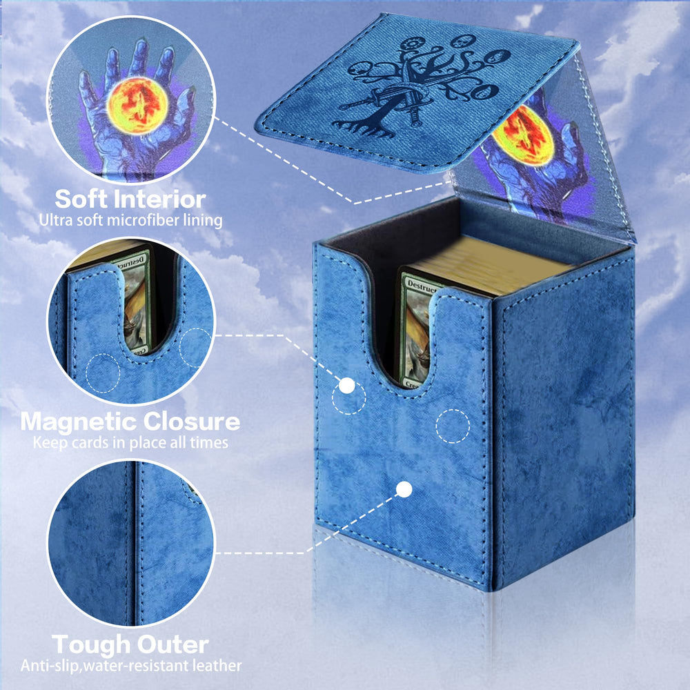 PROMAXIBINDER MTG Commander Deck Box navy blue-tree color enhances style