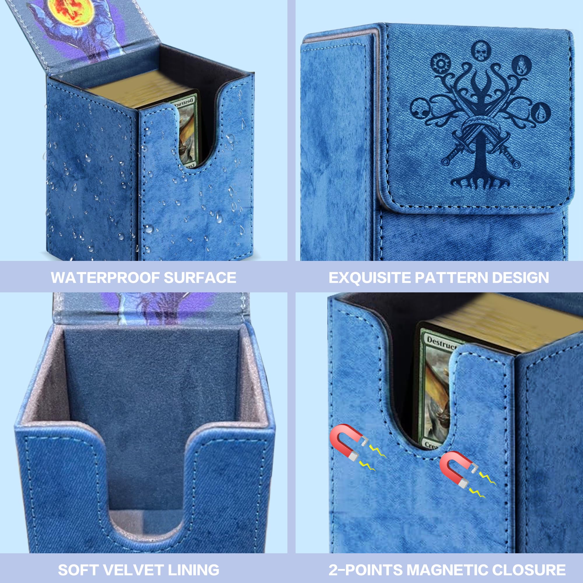 PROMAXIBINDER MTG Commander Deck Box holds 100 sleeved cards securely