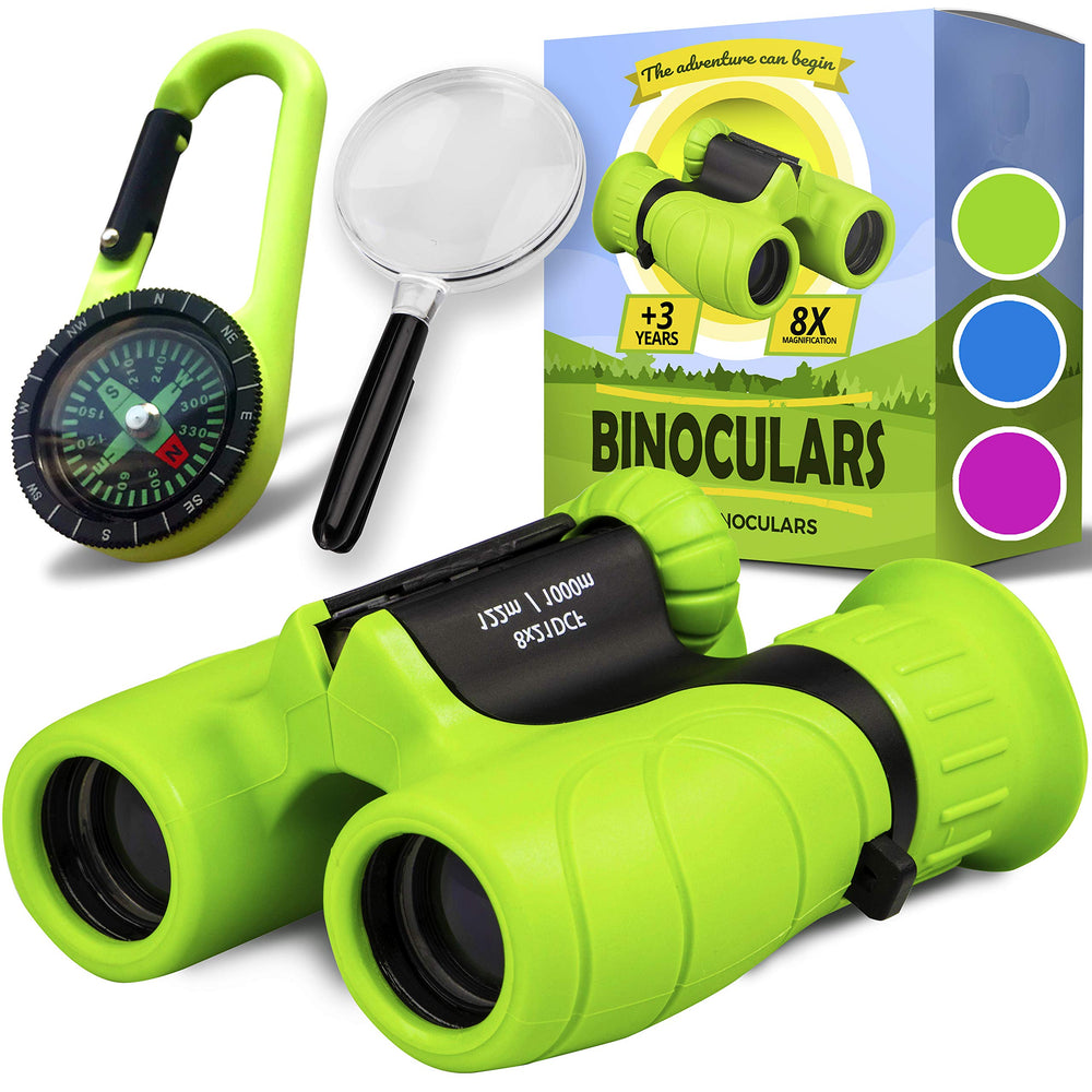 Promora Kids 8x21 front view, compact and easy to grip for outdoor exploration.