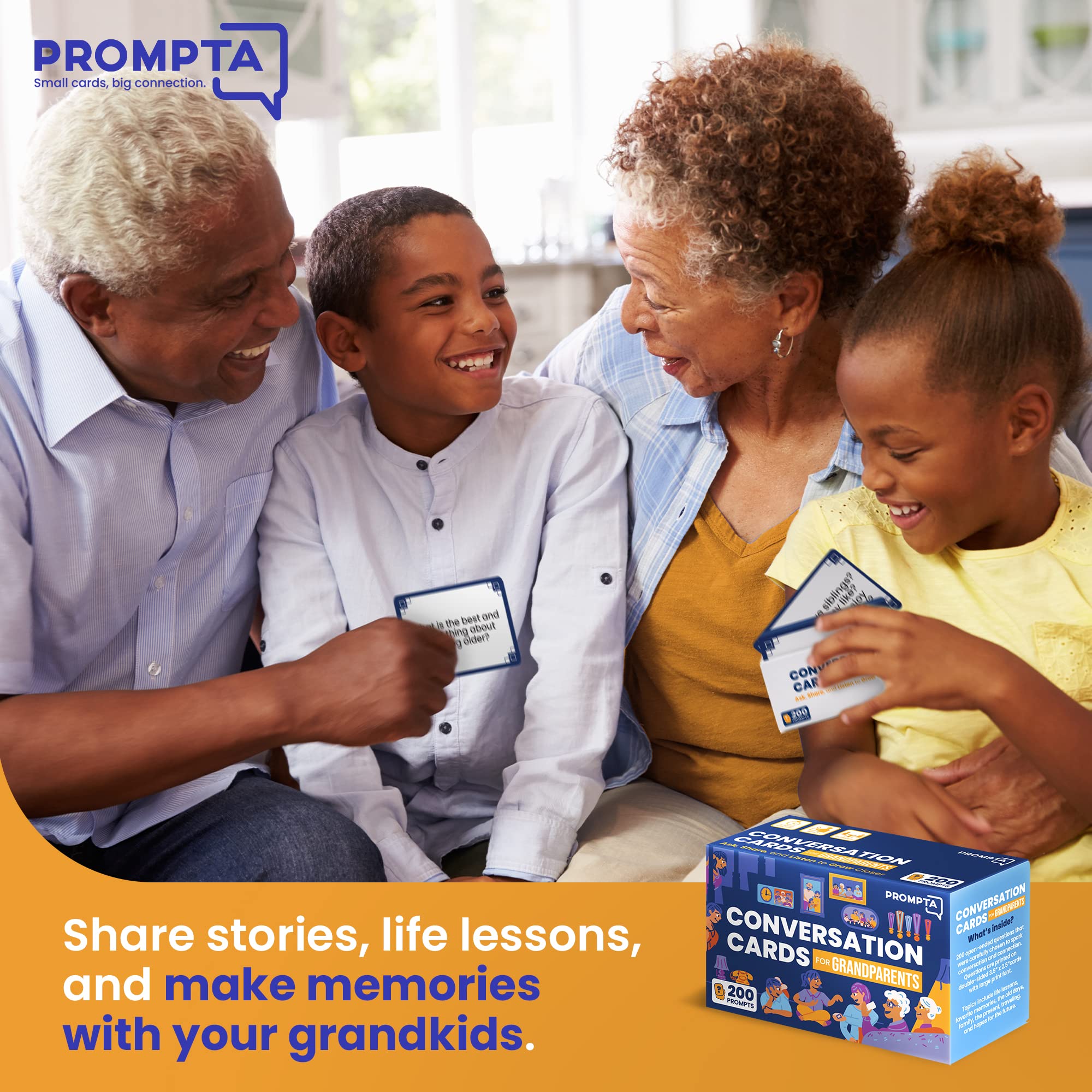 Prompta 200 on-table setup invites relaxed, face-to-face conversations.