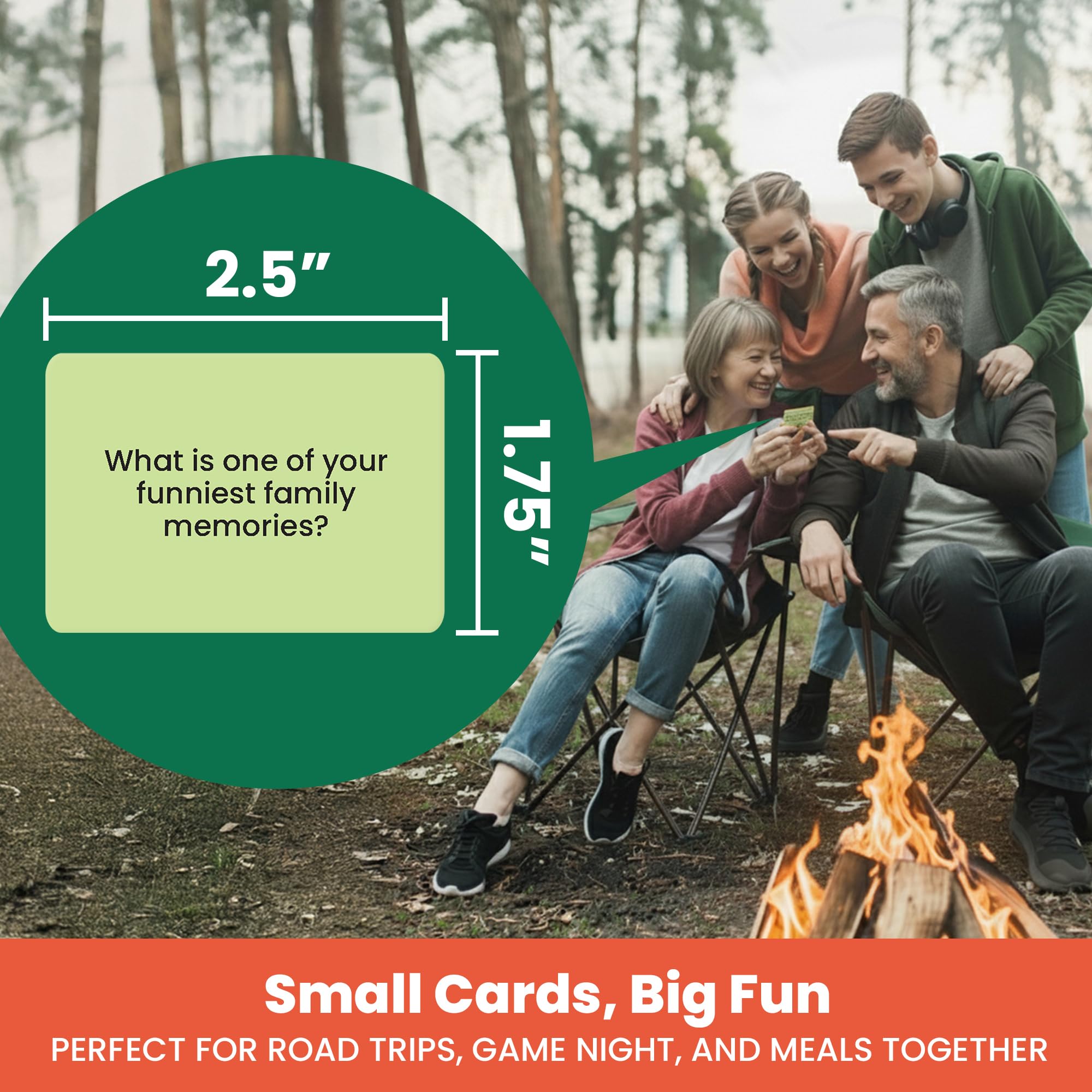 Prompta 600 cards explore Family Dynamics for understanding values and memories.