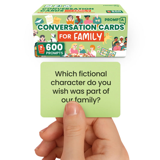 Prompta 600 cards on the table boost family game night bonding.