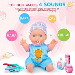 PROOU baby doll ECG monitor for realistic pretend clinic sessions.