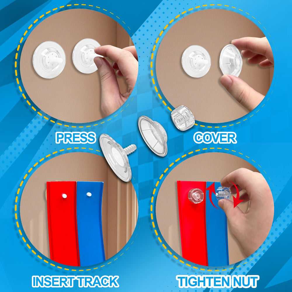 Prtneg suction cups and ropes for wall and window mounting
