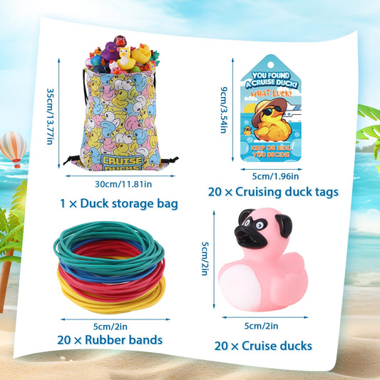 Prudiut duck tags for labeling with names, dates, or handles.