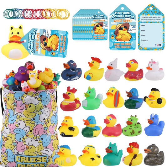 Prudiut cruise ducks set of 30 colors ready for on-board hide-and-seek fun.