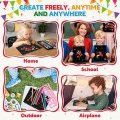Prudiut scratch art kit is ideal for classroom rewards and party favors.