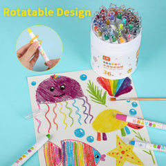 Prudiut silky crayons on paper deliver smooth color lays with minimal effort