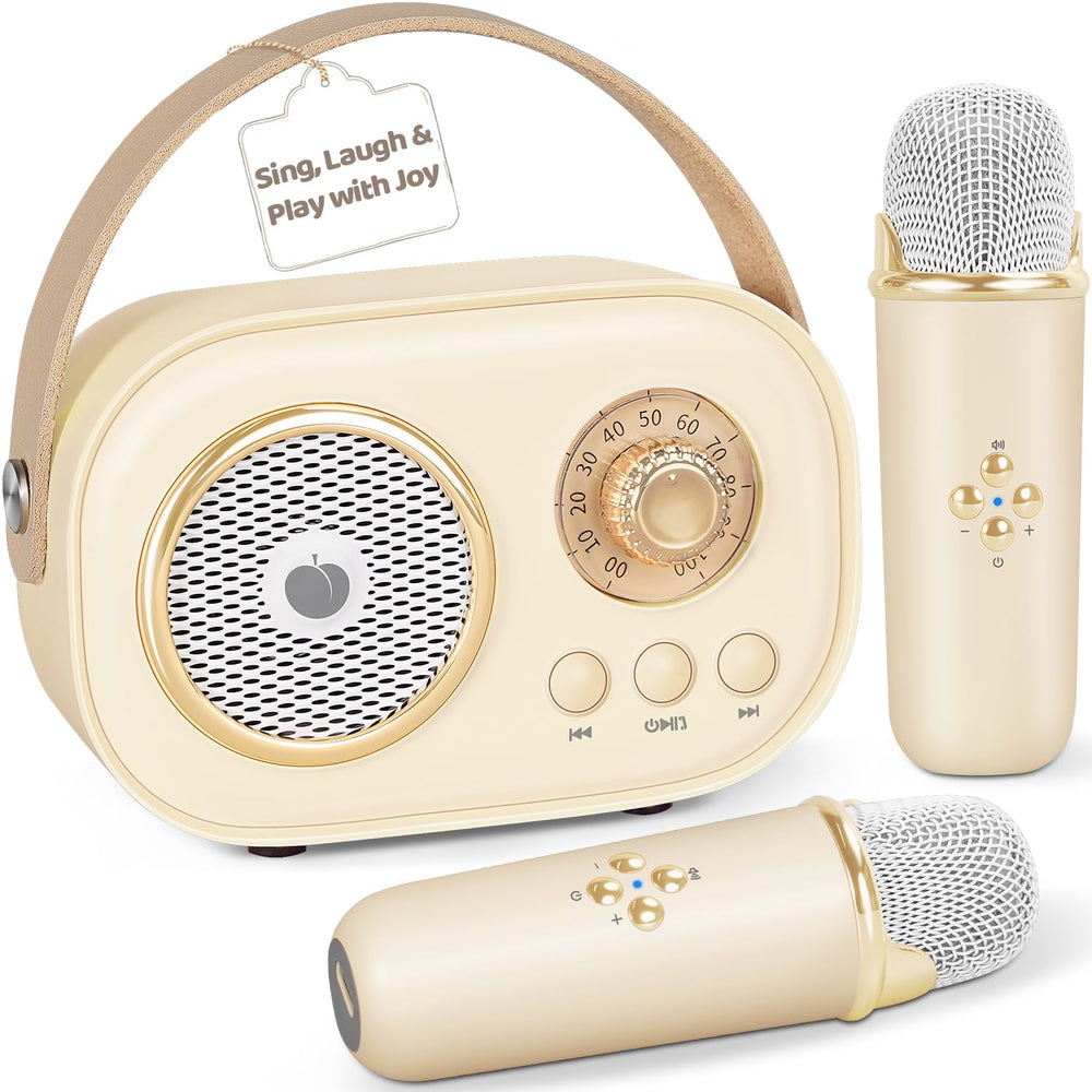 PRUNUS C20 mini karaoke handheld design for singing anywhere.