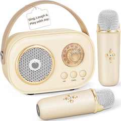 PRUNUS C20 mini karaoke handheld design for singing anywhere.