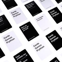 Prythian Cards adult humor cards showcase cheeky, dark jokes ideal for mature game nights