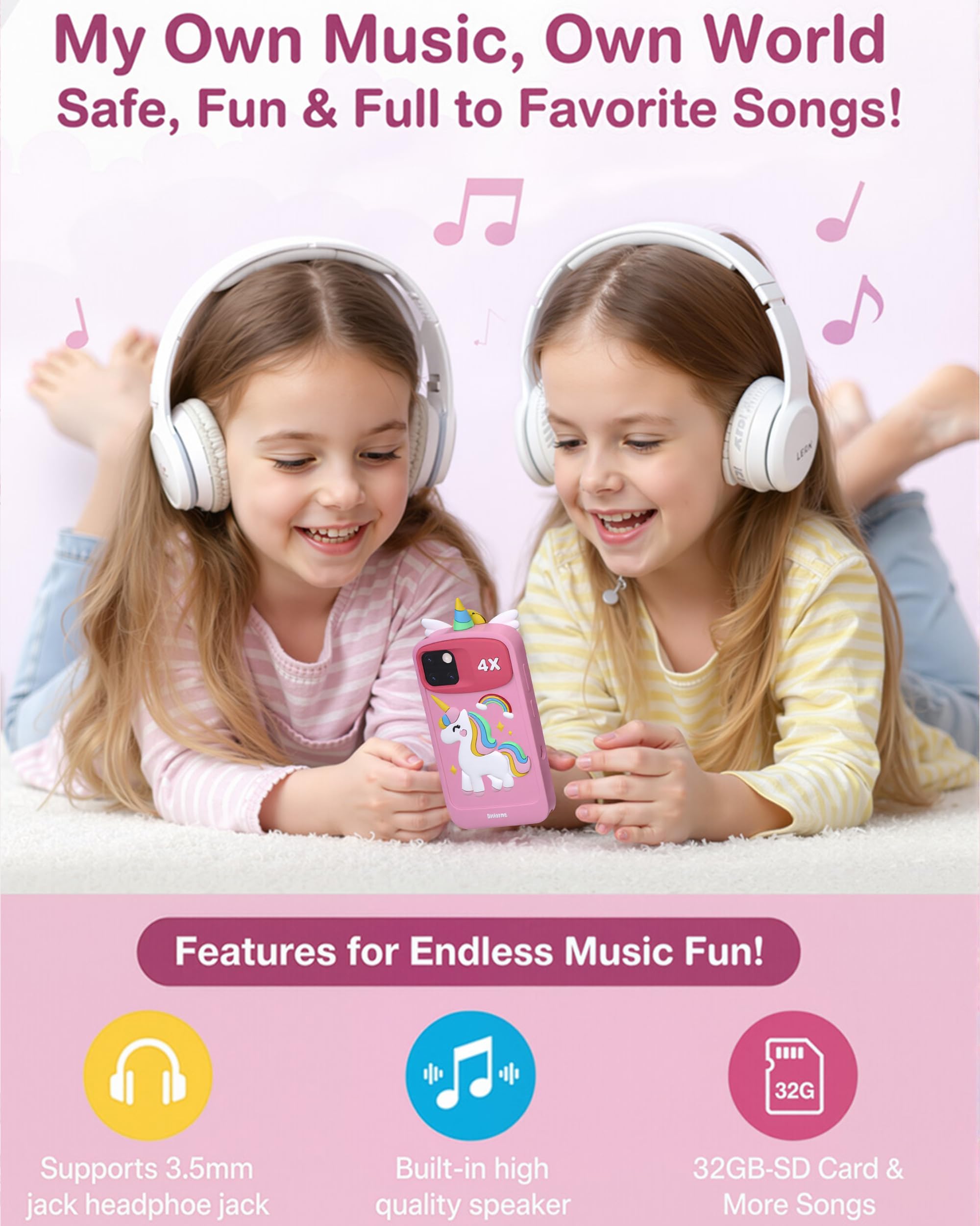 Psalms & Pals Kids Phone 32GB card content expanding offline media