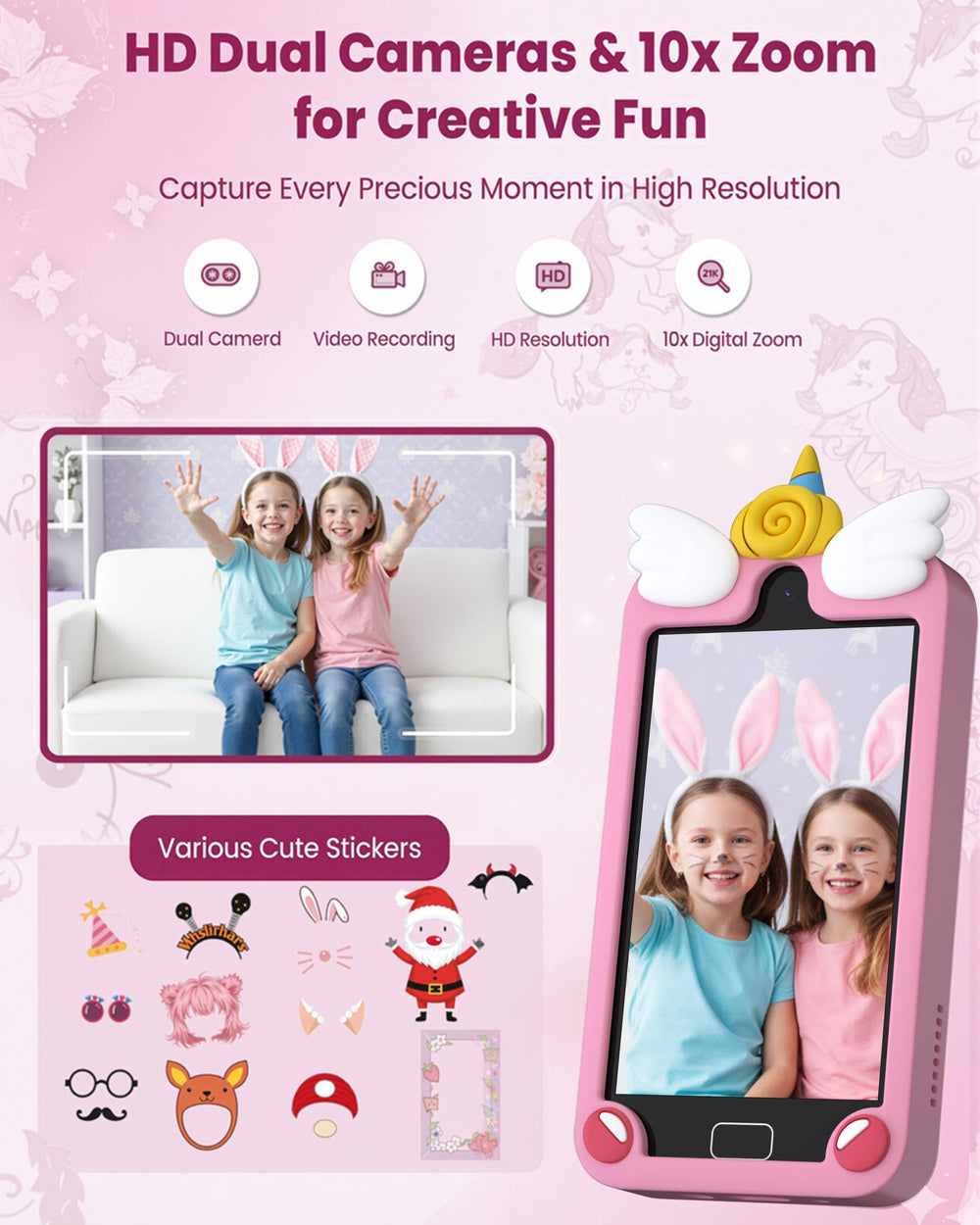 Psalms & Pals Kids Phone silicone case protecting the device during play