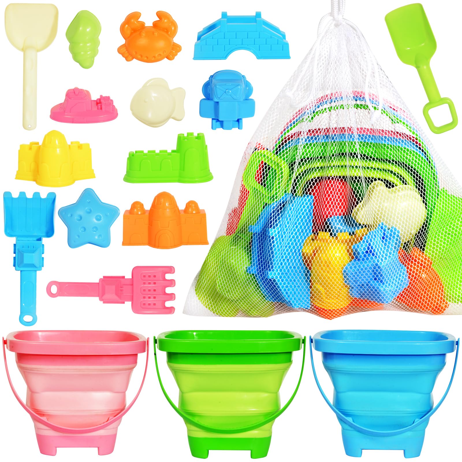 PUBUBLLE kid-friendly beach play set invites open-ended outdoor fun.