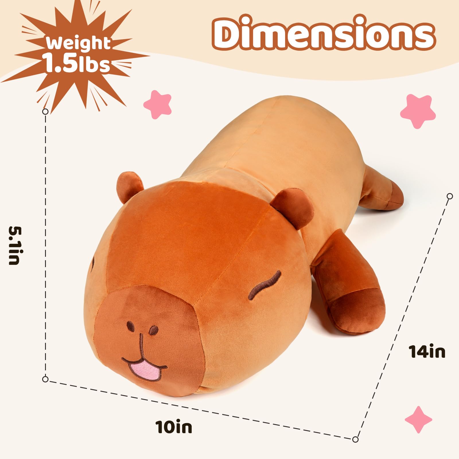 Puffpals Capybara weighted plush gift idea for cozy moments