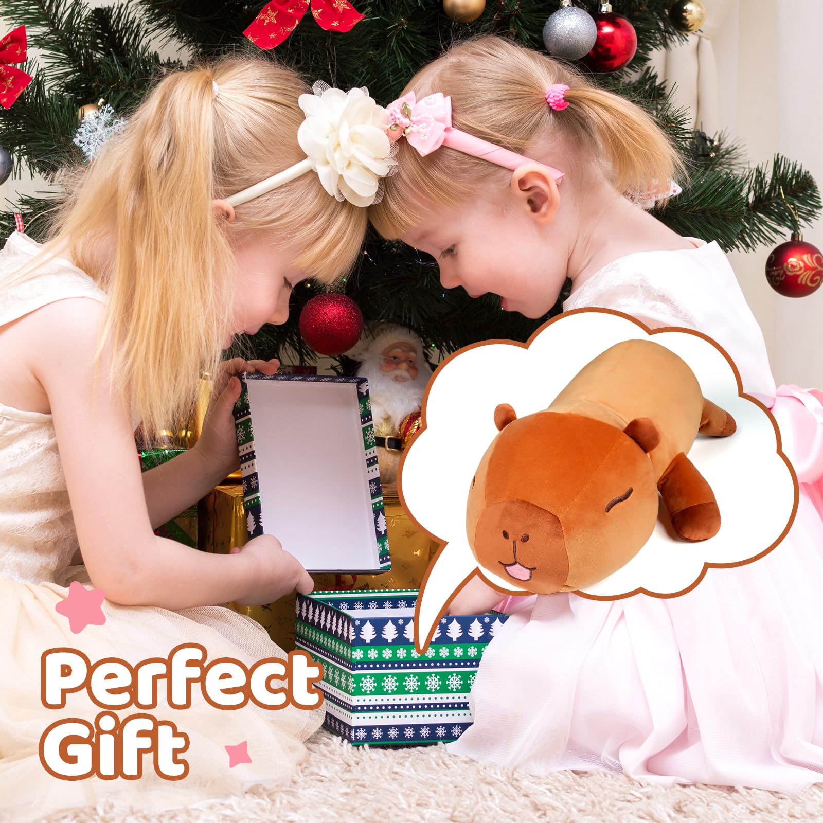 Puffpals Capybara weighted plush travel-ready companion for on-the-go comfort