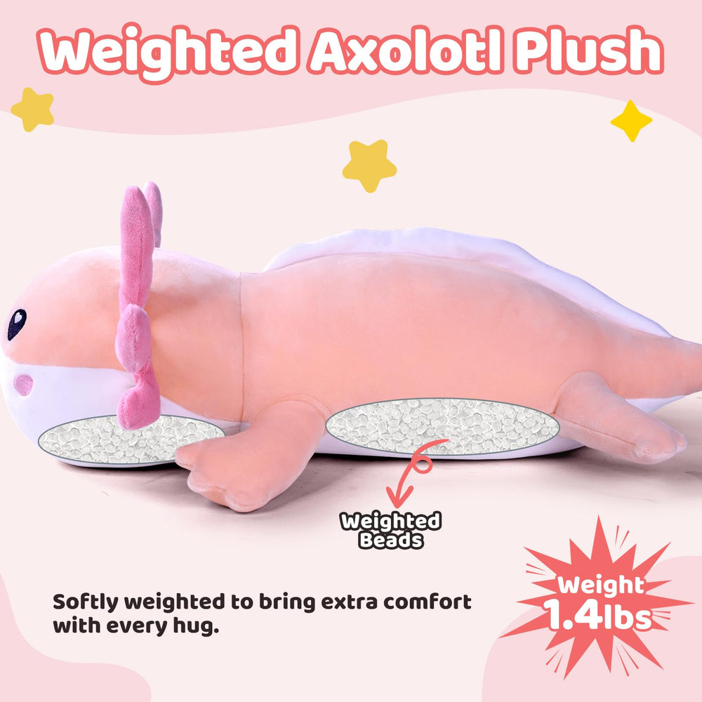 Puffpals weighted beads provide even pressure for calm.