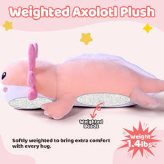 Puffpals weighted beads provide even pressure for calm.