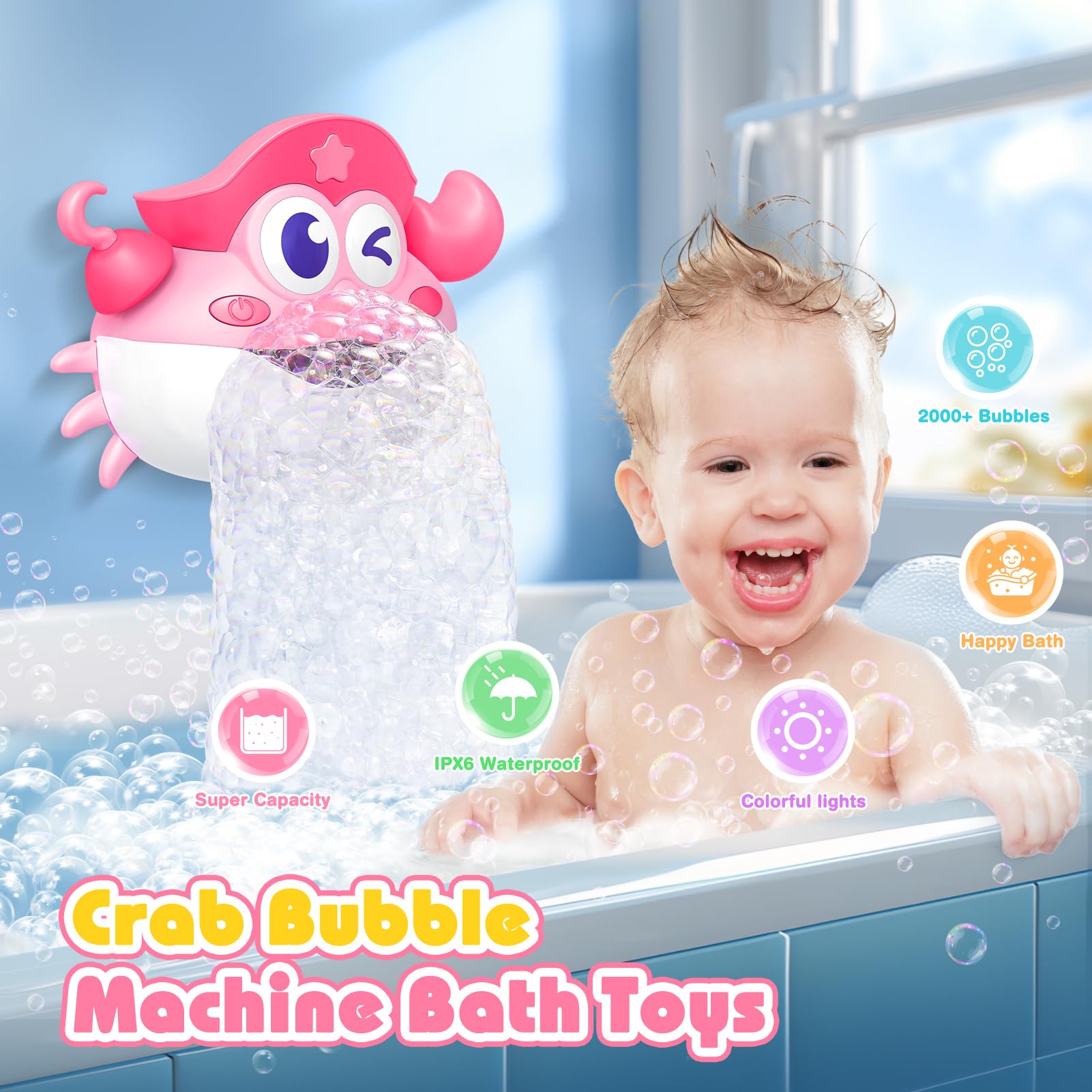 Puidapo upgraded bubble blower delivering more bubbles and color