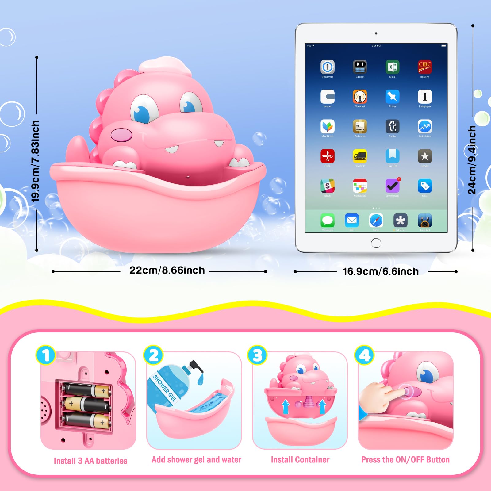 Puidapo kids enjoy glowing bath time with bubbles