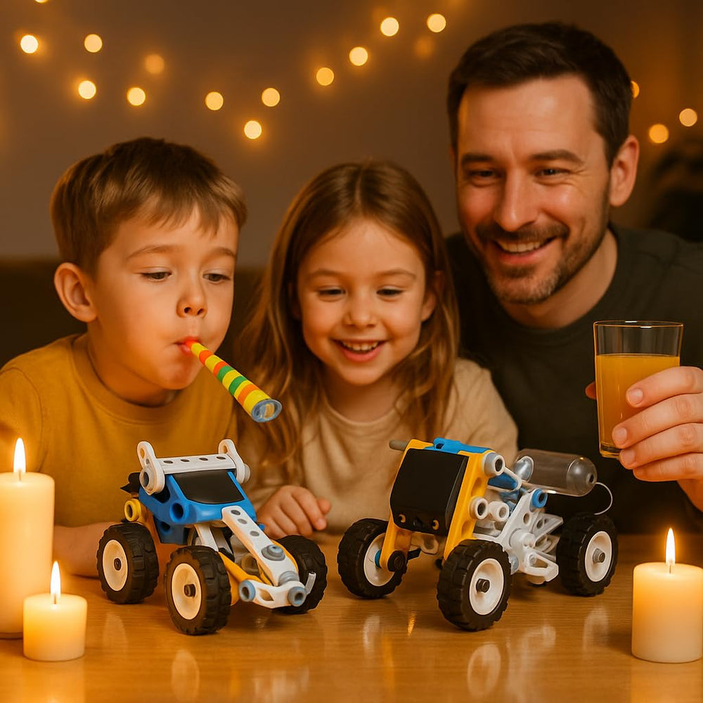 PUKUPIG 10-in-1 motorized building toys crane model supports problem-solving during assembly