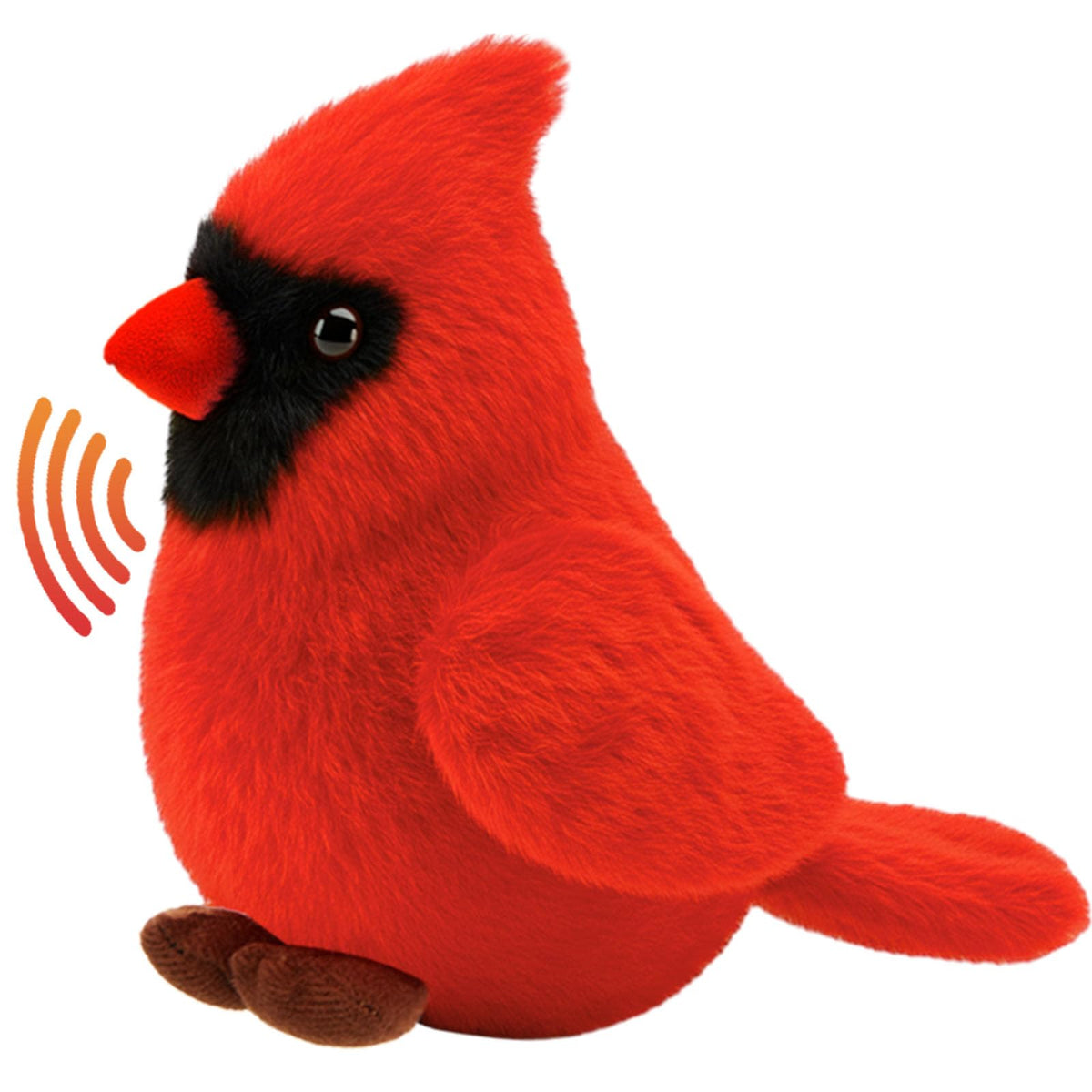 PullCrease Cardinal stuffed animal with soft fabric for cozy hugs and safe play.