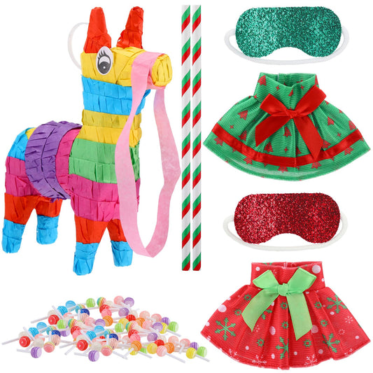 PullCrease pinata: festive centerpiece for holiday play and party decoration.