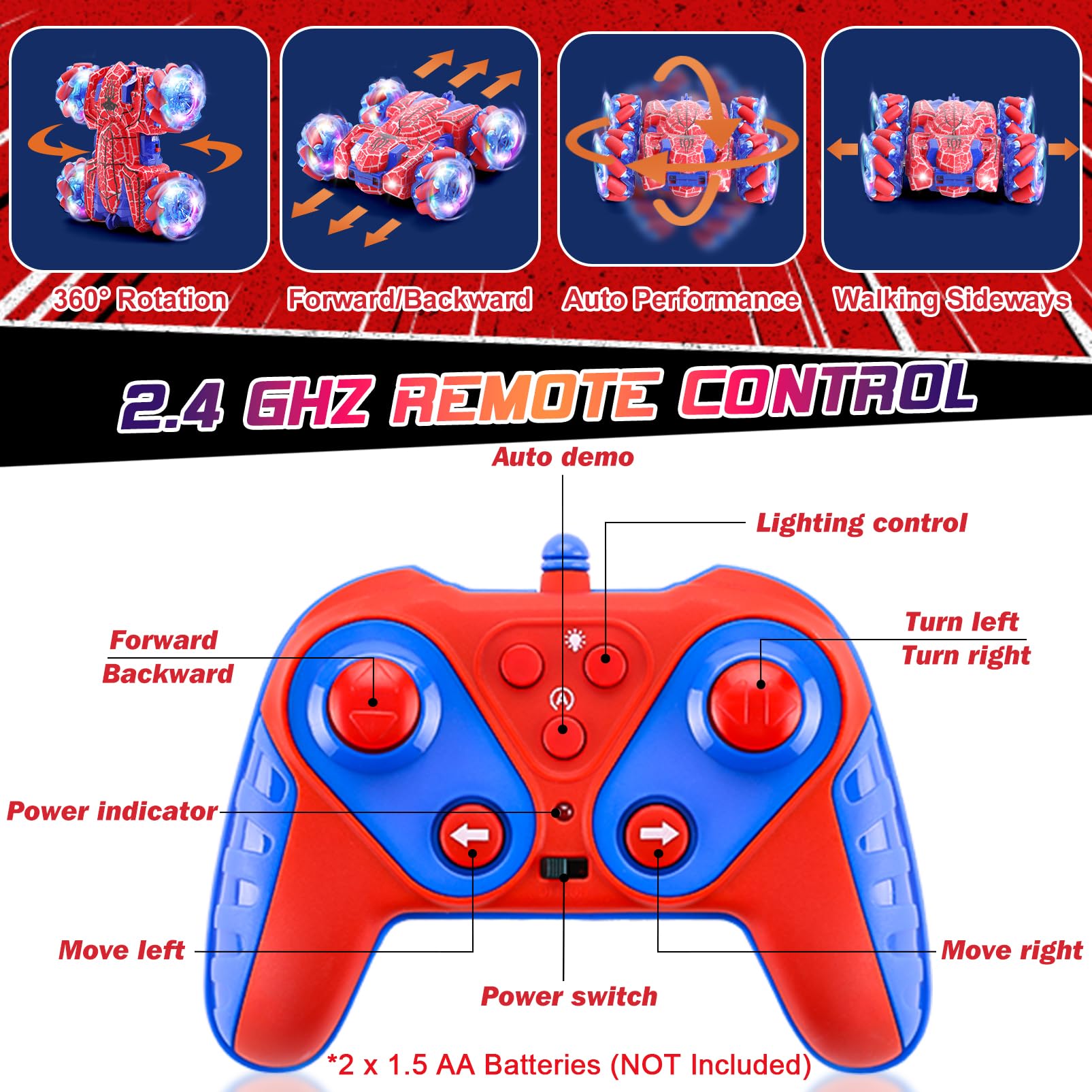 Punieayi rechargeable RC car charges directly without disassembly.