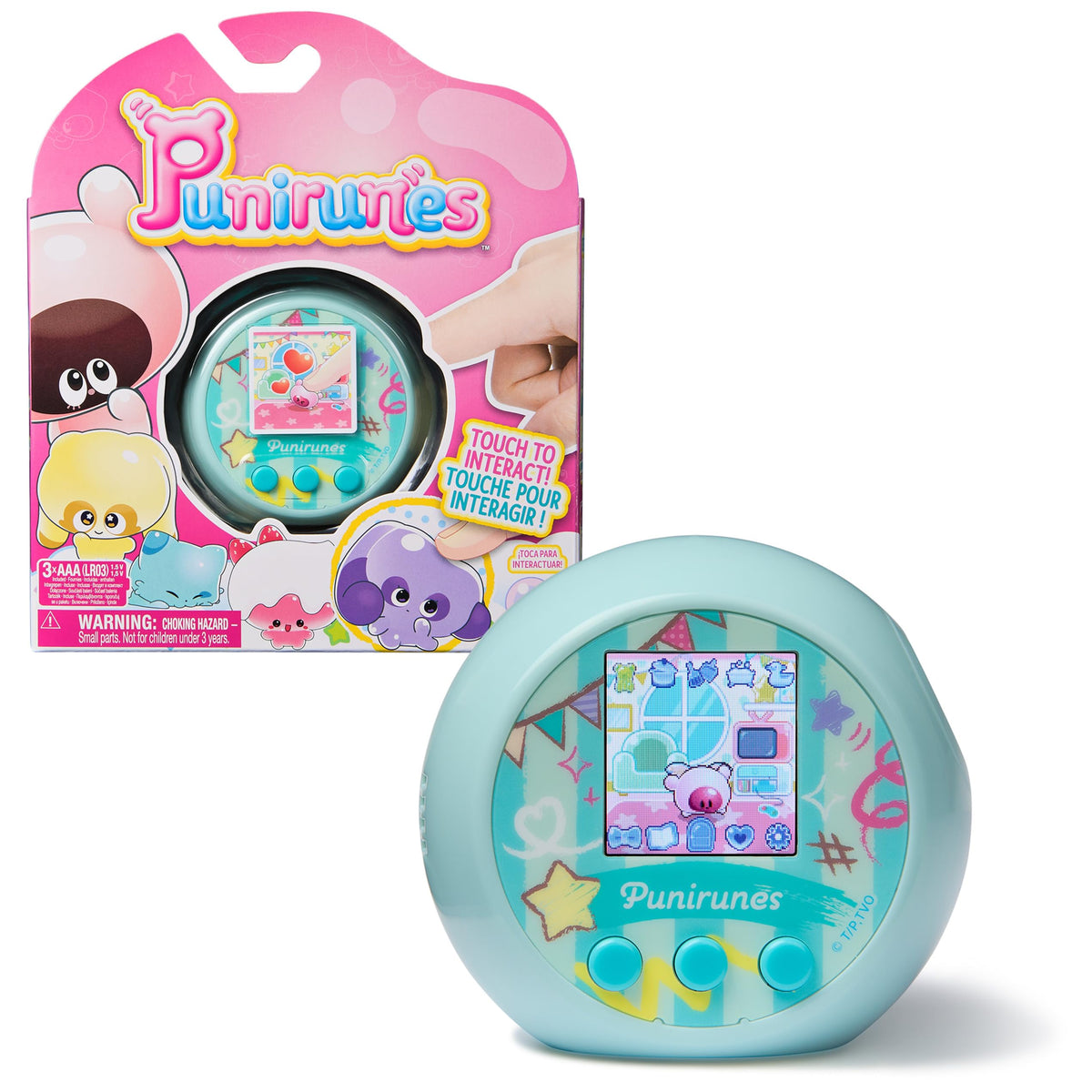 Punirunes pod with squishy button invites touch-based play and sensory fun.
