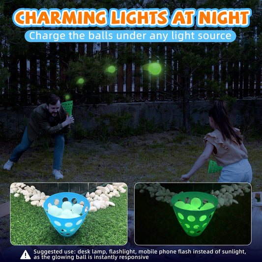 punkdog glow balls light up night games with safe, glowing fun