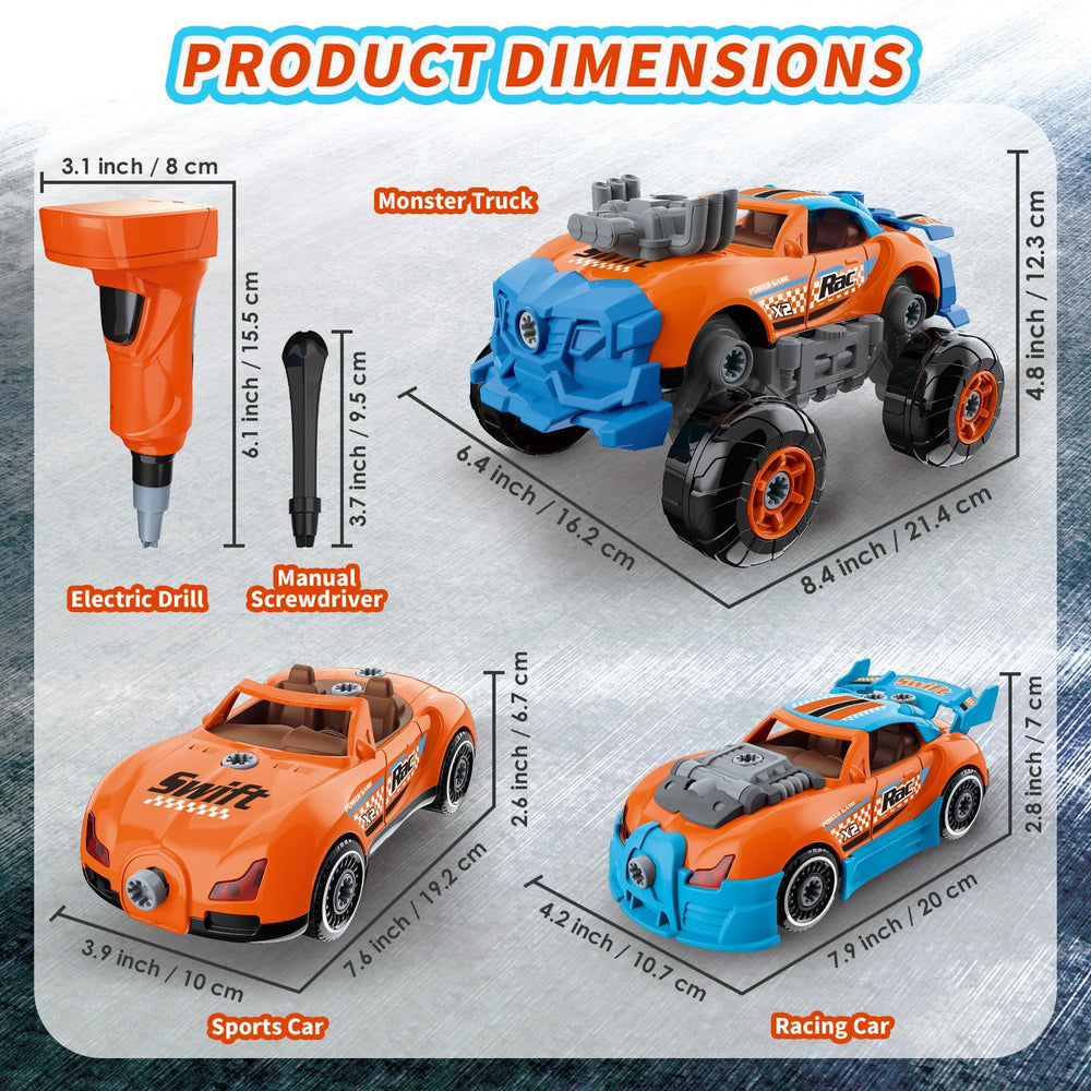 Pup Go take-apart car kit enabling creative and imaginative building